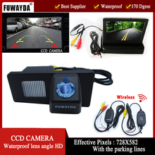 FUWAYDA Wireless Color Car CCD Rear View Camera for Ssangyong Rexton Ssang yong Kyron,with 4.3 Inch foldable LCD Monitor 2024 - buy cheap
