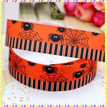 7/8 "envío gratuito halloween cinta de grosgrain estampada pelo bricolaje decoración al por mayor parte OEM 22mm B429 2024 - compra barato