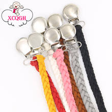 Leather Pacifier Clips Chain Dummy Clip Pacifier Holder Braided Binky Clip Nipple Holder Soother Chain For Infant Baby Feeding 2024 - buy cheap