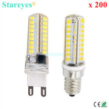 200 Pieces Silicone G9 E14 10W SMD 2835 72 LED Dimmable LED Corn lamp Droplight Chandelier candle bulb Pendant light lighting 2022 - buy cheap