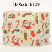 NEW 50 yards 7/8 " 22 mm Christmas product pattern printed grosgrain ribbon DIY party gift free shipping 2024 - buy cheap