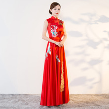 2018 Modern Cheongsam Sexy Qipao Women Long Traditional Chinese Dresses Oriental Wedding Gowns Evening Dress Robe Orientale 2024 - buy cheap