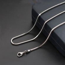 Fashion simple men's titanium steel necklace stainless steel square snake chain necklace jewelry hot sale 2024 - buy cheap