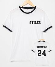 Sugarbaby-Camisetas estampadas STILES STILINSKI 24 para hombre y mujer, camisas tumblr de algodón, ropa de calle 2024 - compra barato