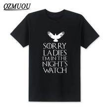 New 2020 Arrival Men Summer Fashion Style T Shirts Game of Thrones Nights Watch Oath Top Tees Short-sleeve T-shirts Size XS-XXL 2024 - buy cheap