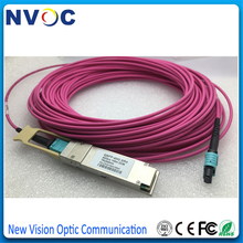 1 pces 12 núcleo, om4 OM3-550, b tipo, 3.0mm lszh mini cabo redondo mpo fêmea fibra óptica cabo de remendo + 1 pces 40g QSFP-40G-SR4 850nm 150 m 2024 - compre barato