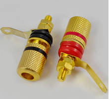 20pcs Gold Plated Audio speaker Binding Post Amplifier terminal 4mm Banana Plug Jack connector 2024 - buy cheap