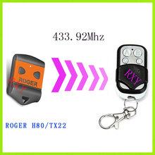 ROGER H80 TX22 Remote Control 433.92mhz Gate Garage Door ROGER Remote Control With Battery 2024 - buy cheap