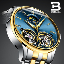 2018 New Mechanical Men Watches Binger Role Luxury Brand Skeleton Wrist Sapphire Waterproof Watch Men Clock Male reloj hombre 2024 - buy cheap
