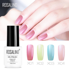 ROSALIND Gel 1S White Bottle X01-X12 7ML Pearl Semi Permanent Gel Varnish 12 Colors UV-LED Long-lasting Gel Nail  Polish 2024 - buy cheap