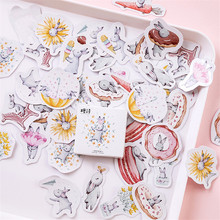 45pcs/Box Easter bunny rabbit Stickers Pack Kawaii Planner Scrapbooking Sticky Stationery Escolar School Supplies 2019 2024 - buy cheap