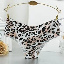 New Leopard Seamless Ruffles Ultra-thin Comfort No Trace Low-Rise Briefs Women Underwear Seamless Panties 1X 2024 - buy cheap