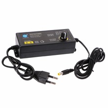 60W 3-24V ajustable adaptador con pantalla de voltaje DC 5.5x2 1/2 5mm Fuente de alimentación enchufe de la UE- 2024 - compra barato