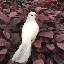 12pcs/10*3*3.8CM,Decorative Artificial Foam Feather Doves With Magnet,Craft White Birds Home Decor,Wedding Decoration Accesories 2024 - buy cheap