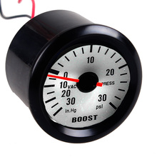 EE support  Black Shell White Dial 2" 52mm Car Universal LED Boost PSI Vacuum Gauge Meter Free Shipping 2024 - buy cheap