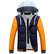 Winter down jackets Men 2016 Casual Stand Collar White Duck Down Slim Warm jacket  Duck Coats Outerwear 2024 - buy cheap