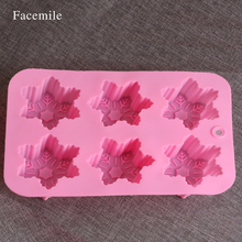 Facemile 6 even snowflake pudding jelly silicona pastel molde jabón hecho a mano molde 53043 2024 - compra barato