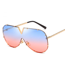 Солнцезащитные очки для женщин и мужчин, высококачественные розовые и синие очки с зеркальным покрытием, UV400, 2018 2024 - купить недорого