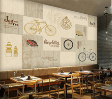 Decorative wallpaper Hand-painted bike background wall painting 2024 - buy cheap