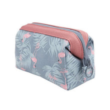 ISKYBOB Hot Sale New Flamingo Cosmetic Bag Women Necessaire Make Up Bag Travel Waterproof Portable Makeup Bag Toiletry Kits 2024 - buy cheap