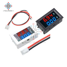 Dc 100v 10a mini led dígito tubo 0.56 Polegada voltímetro amperímetro painel amp azul vermelho display led monitor tensão medidor de corrente testador 2024 - compre barato