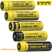 NITECORE-Botón de batería de ion de litio para linternas de tipo 3,7, NL1823/NL1826/NL1835, 18650 V, Original 2024 - compra barato