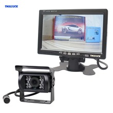 SMALUCK AHD 7inch LCD Car Monitor Rear View Monitor Waterproof Night Vision 960P AHD Rear View Camera for Bus Houseboat Truck 2024 - buy cheap