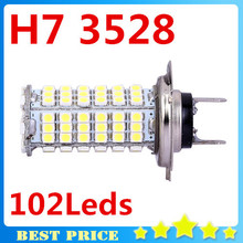 H7 3528 102 LED Fog Light High Power 12V Led Car H7 Fog Lamp LED Light Bulb DC 12V Parking Car Styling 2024 - buy cheap