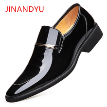 Patent Leather Business Men Shoes Groom Wedding Elevator Footwear Fashion Brand Mens High Heel Shoes Oxford Dress Shoes for Men 2024 - buy cheap