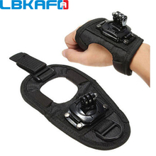 LBKAFA Glove Wrist Band 360 Degree Rotation Hand Strap Belt Tripod Mount For Gopro Hero 9 8 7 SJCAM SJ4000 SJ5000 SJ6 SJ8 DJI 2024 - buy cheap