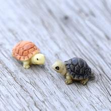 Милая Мини-черепаха из смолы, миниатюрные садовые миниатюры «сделай сам», кукольный домик/Танк/Террариум/суккуленты/украшение микроландшафта, 2 шт. 2024 - купить недорого