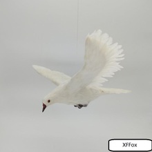 big real life white pigeon model plastic&feather wings dove bird doll about 38x26cm xf0042 2024 - buy cheap