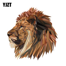 YJZT 15.5CM*16.4CM Lion Head Decal PVC Motorcycle Car Sticker 11-00628 2024 - buy cheap