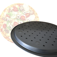 Антипригарная сковорода для пиццы, Противень из углеродистой стали для выпечки пиццы, тарелка для пиццы с отверстием, тарелка для пирога, домашние кухонные принадлежности для выпечки, аксессуары 2024 - купить недорого