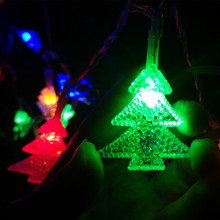 Yiyang led strings 3 m 30 leds luzes da corda bateria operado forma da árvore de natal led luzes da corda de natal de fadas multi-cor luces 2024 - compre barato