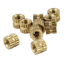 10Pcs Injection Molding Brass Thread Knurled Inserts Nuts 3mm x 5mm x 4mm 2024 - buy cheap