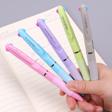 1PC Cute 3 in1 Colors Ballpoint Pen Student Learning Writing Pen for School Office Stationery B-5161 2024 - buy cheap