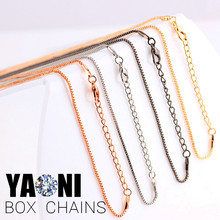 10pcs/lot Free Shipping New Fashion 4 colors Silver Jewelry Snake Box Chains Necklace For Pendant With Lobster Clasp 2024 - buy cheap