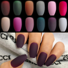 Matte burgundy Coffin False nails Gray Pure Blue Designs Nude purple Full Nail Tips Wholesale pink False Nails Many Colors 24pcs 2024 - buy cheap