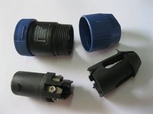 Speakon-conector macho de 4 pines, color azul, 10 unids/lote, Compatible con Cable de Audio 2024 - compra barato