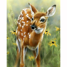 Full Diamond 5D DIY Diamond Painting Animals Grass Deers diamond Cross Stitch Rhinestone Mosaic Painting Decor Gift 2024 - buy cheap