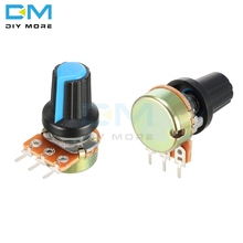 5PCS WH148 Linear Taper Rotary Potentiometer With Knob Cap Blue 1K 2K 3K 5K B10K 20K 30K 50K 100K 200K 300K 500K 1M Ohm AG2 A-2 2024 - buy cheap