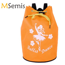 Детская Балетная сумка MSemis для девочек, Танцевальная сумка на шнурке для обуви, школьный балетный ранец для девочек, сумка на плечо 2024 - купить недорого