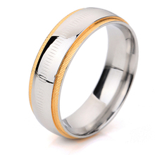 gold color stainless steel men rings fashion classic jewelry Wholesale 2024 - buy cheap