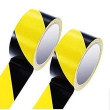 XRHYY Adhesive Black and Yellow Color Hazard Warning Safety Stripe Tape 1-7/8" x 59ft Lane Marking Sealing Self-Adhesive Tape 2024 - buy cheap