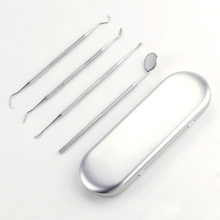 4Pcs Stainless Steel Dentist Tools Set Dental Mirror Instruments Kit Dental Pick Prepar Tool Tweezer Hoe Sickle Scaler Oral Care 2024 - buy cheap
