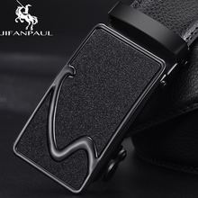 JIFANPAUL men brand belt high quality authentic luxury leather designer belt automatic buckle men's business belt free shipping 2024 - buy cheap