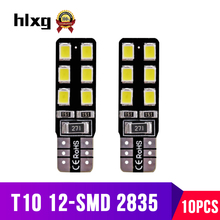 hlxg 10PCS Led W5W T10 Turn Signal Bulbs Car Clearance Lights Interior Lighting Auto Bulb Lamp Car Light Source 2835 SMD 12V 2024 - buy cheap