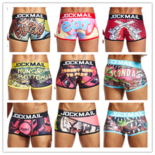 JOCKMAIL Sexy Men Underwear Breathable Boxer shorts Printed Underpants Cotton Male Panties U convex pouch Cueca Gay Underwear 2024 - buy cheap