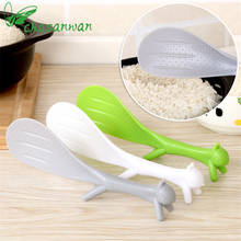 1 Pcs Kitchen Accessories Lovely Modeling Plastic Handle Squirrel Rice Spoon Can Be Vertical Non-stick Rice Spoon for Kitchen,Q 2024 - buy cheap